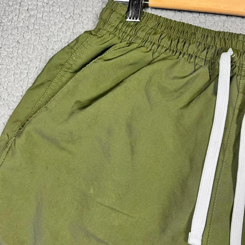 Nike Mens Sportswear Woven Flow Shorts Olive Green AR2382-326 Size Small